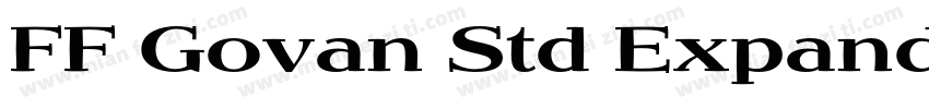 FF Govan Std Expanded Regular字体转换